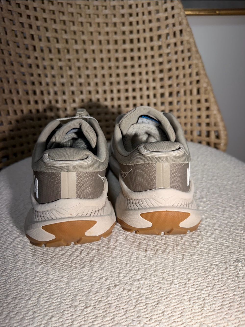 HOKA Transport Trail Shoe in Beige and Tan - Picture 4 of 7